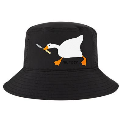 Funny Goose Game Murder Funny Meme Cool Comfort Performance Bucket Hat