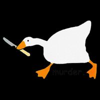 Funny Goose Game Murder Funny Meme Impact Tech Backpack