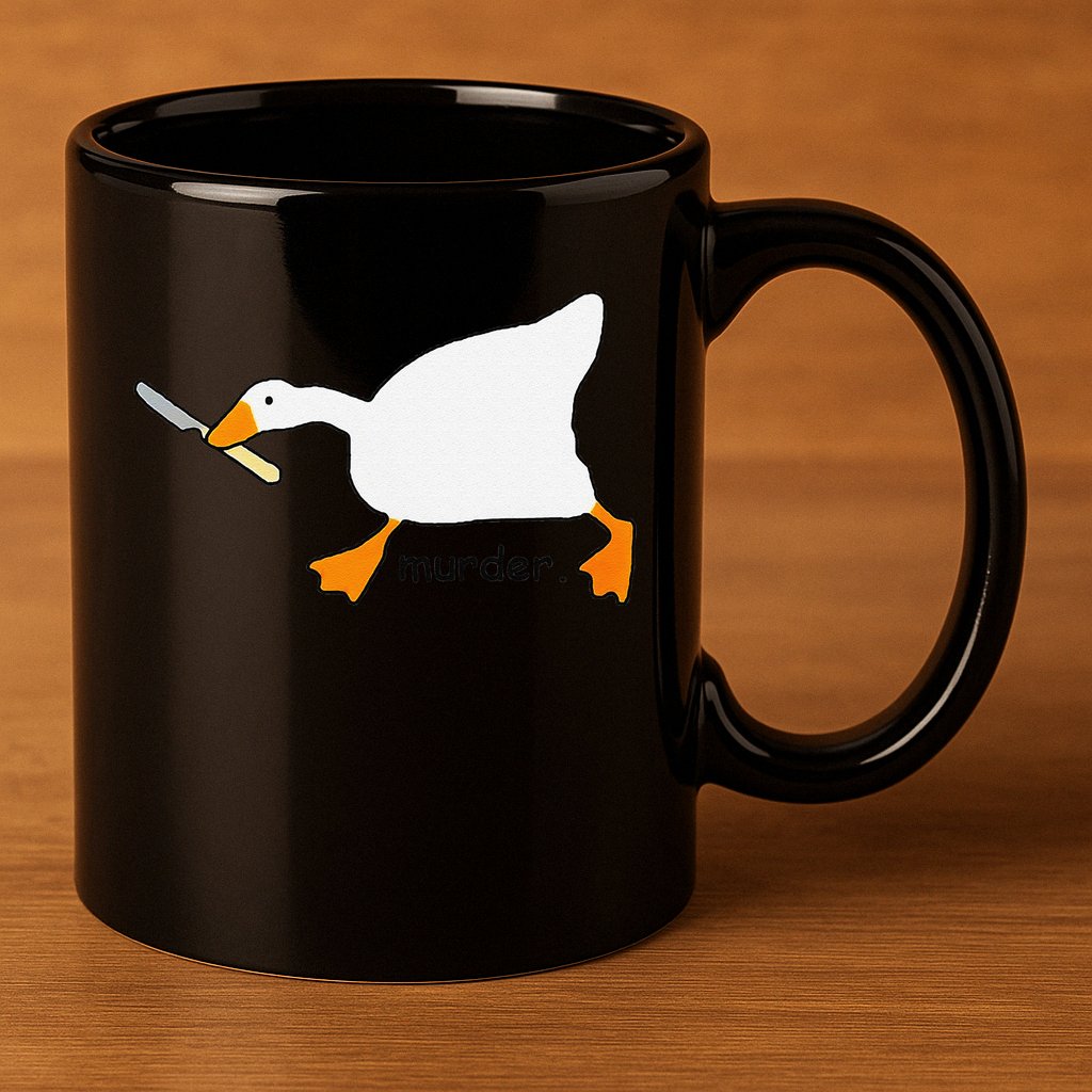 Funny Goose Game Murder Funny Meme 11oz C Handle Ceramic Mug