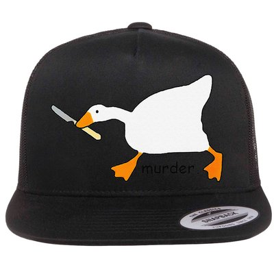 Funny Goose Game Murder Funny Meme Flatbill Hat