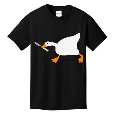 Funny Goose Game Murder Funny Meme Kids T-Shirt