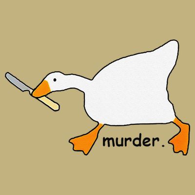 Funny Goose Game Murder Funny Meme T-Shirt