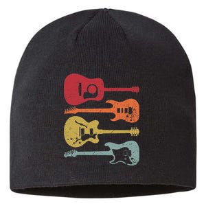 Funny Guitarist Guitar Player Music Lover Sustainable Beanie