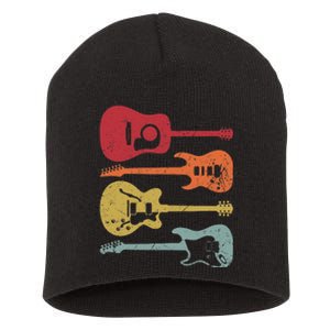 Funny Guitarist Guitar Player Music Lover Short Acrylic Beanie