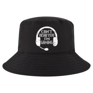 Funny Gamer Gift Headset Cant Hear You Im Gaming Cool Comfort Performance Bucket Hat