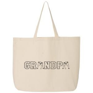 Football Grandpa Gramps Grandparents Day Tackle Coach 25L Jumbo Tote