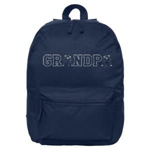 Football Grandpa Gramps Grandparents Day Tackle Coach 16 in Basic Backpack