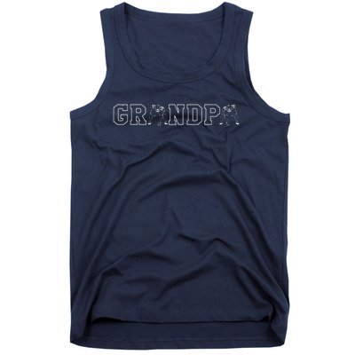 Football Grandpa Gramps Grandparents Day Tackle Coach Tank Top