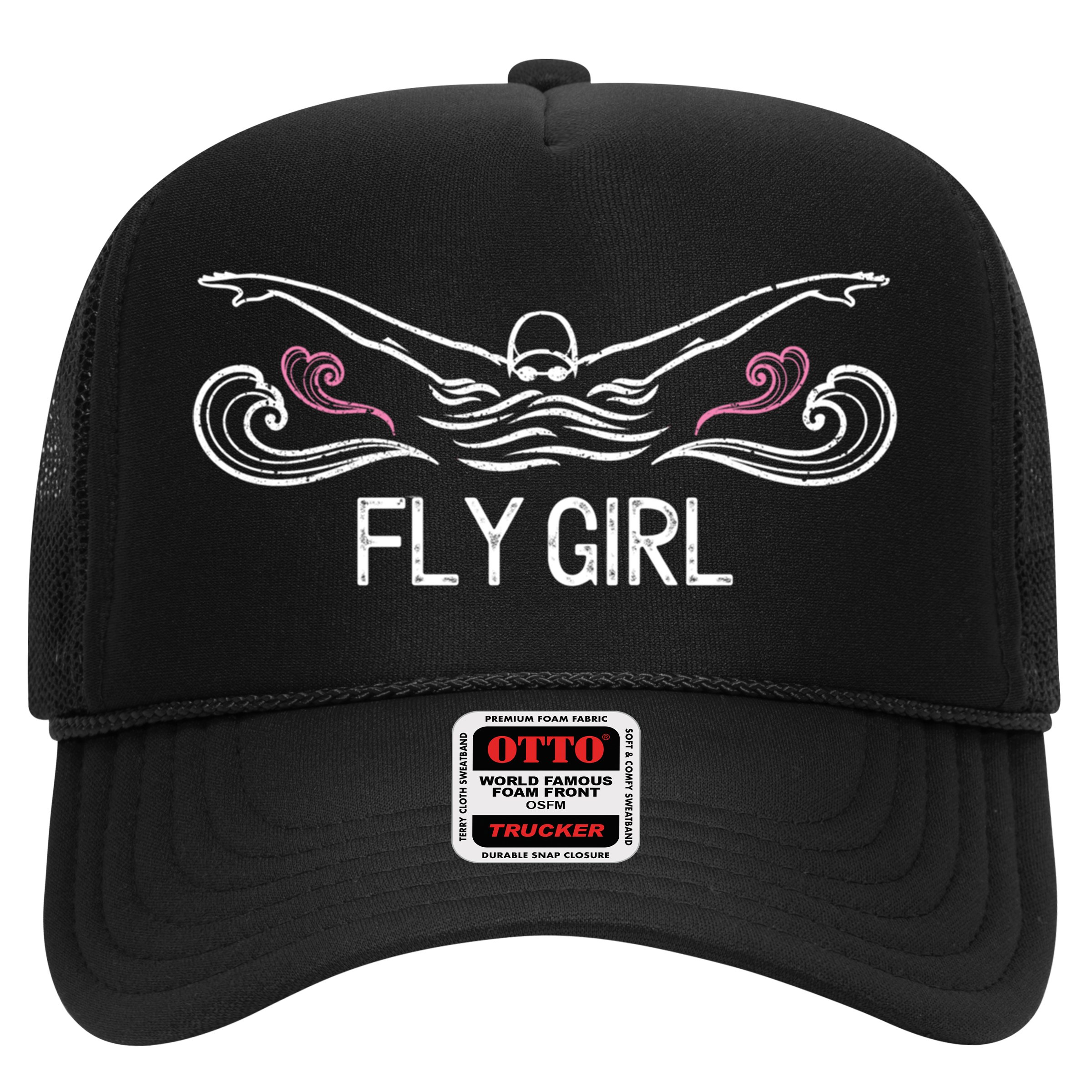 Fly Girl Gift Butterfly Swimming Funny Swim Team Gift Hat