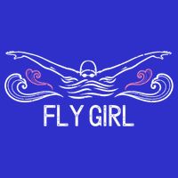 Fly Girl Gift Butterfly Swimming Funny Swim Team Gift Toddler T-Shirt