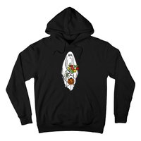 Floral Ghost Halloween Graphic Hoodie