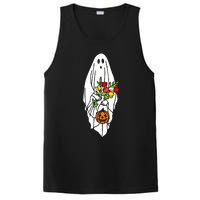 Floral Ghost Halloween Graphic PosiCharge Competitor Tank