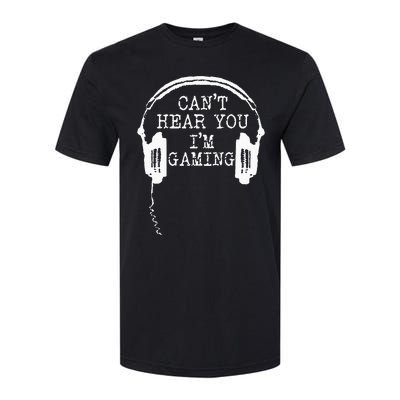 Funny Gamer Headset I Cant Hear You Im Gaming Softstyle® CVC T-Shirt