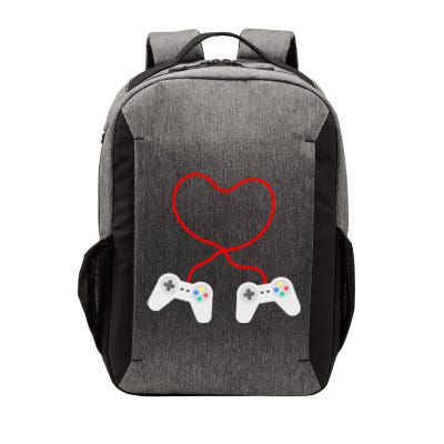 Funny Gamer Heart Design Cool Valentine's Day Video Games Cute Gift Vector Backpack