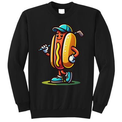 Funny Golf Hot Dog Sweatshirt