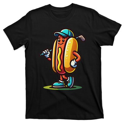 Funny Golf Hot Dog T-Shirt