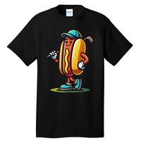 Funny Golf Hot Dog Tall T-Shirt