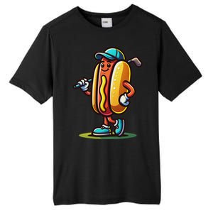 Funny Golf Hot Dog Tall Fusion ChromaSoft Performance T-Shirt