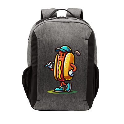 Funny Golf Hot Dog Vector Backpack