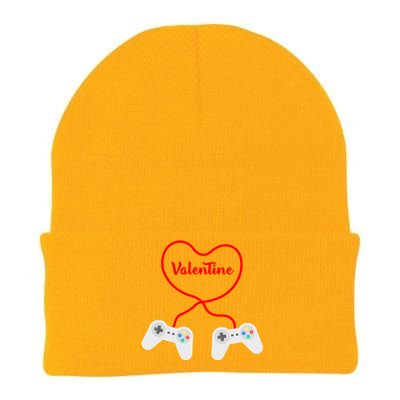 Funny Gamer Heart Design Cool Valentine's Day Video Games Great Gift Knit Cap Winter Beanie