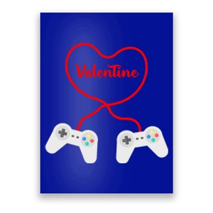 Funny Gamer Heart Design Cool Valentine's Day Video Games Great Gift Poster