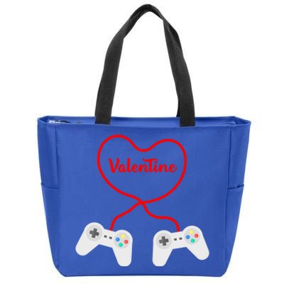 Funny Gamer Heart Design Cool Valentine's Day Video Games Great Gift Zip Tote Bag