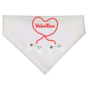 Funny Gamer Heart Design Cool Valentine's Day Video Games Great Gift USA-Made Doggie Bandana