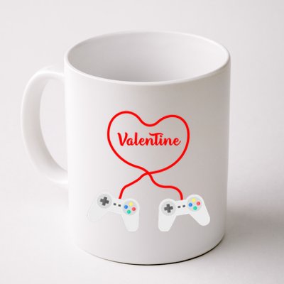 Funny Gamer Heart Design Cool Valentine's Day Video Games Great Gift Coffee Mug