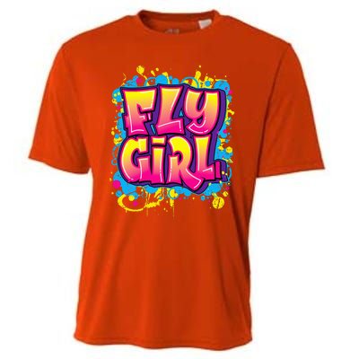 Fly Girl Hip Hop 80s 90s Dance Bgirl Urban Graffiti Style Cooling Performance Crew T-Shirt