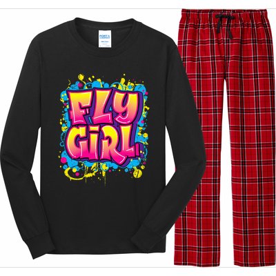 Fly Girl Hip Hop 80s 90s Dance Bgirl Urban Graffiti Style Long Sleeve Pajama Set