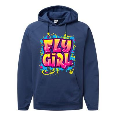 Fly Girl Hip Hop 80s 90s Dance Bgirl Urban Graffiti Style Performance Fleece Hoodie