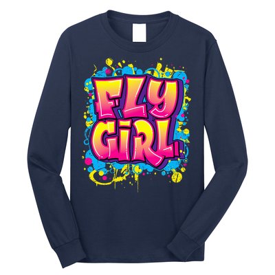 Fly Girl Hip Hop 80s 90s Dance Bgirl Urban Graffiti Style Long Sleeve Shirt