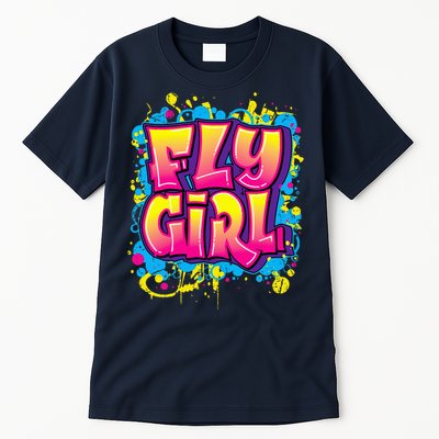 Fly Girl Hip Hop 80s 90s Dance Bgirl Urban Graffiti Style Tall T-Shirt