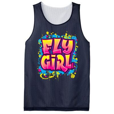 Fly Girl Hip Hop 80s 90s Dance Bgirl Urban Graffiti Style Mesh Reversible Basketball Jersey Tank