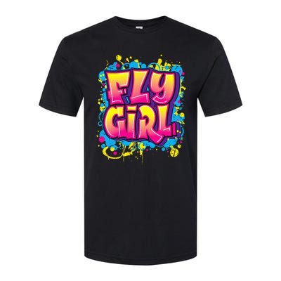 Fly Girl Hip Hop 80s 90s Dance Bgirl Urban Graffiti Style Softstyle CVC T-Shirt