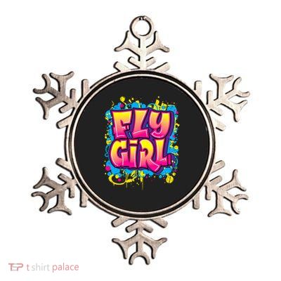 Fly Girl Hip Hop 80s 90s Dance B Girl Urban Graffiti Style Metallic Star Ornament
