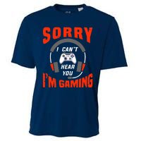 Funny Gamer Headset I Can't Hear You I'm Gaming Cooling Performance Crew T-Shirt