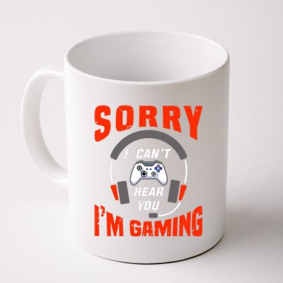 Funny Gamer Headset I Can't Hear You I'm Gaming Coffee Mug