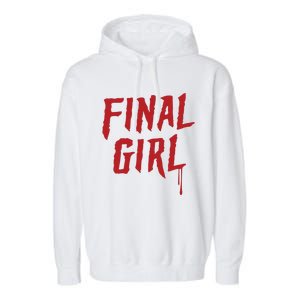 Final Girl Horror Movie Inspired Garment-Dyed Fleece Hoodie