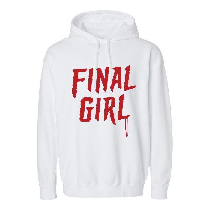 Final Girl Horror Movie Inspired Garment-Dyed Fleece Hoodie