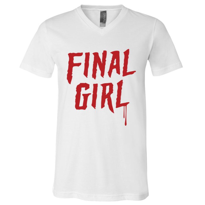 Final Girl Horror Movie Inspired V-Neck T-Shirt