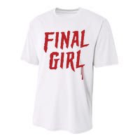 Final Girl Horror Movie Inspired Performance Sprint T-Shirt