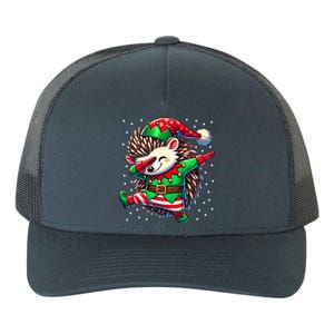 Funny Gift Hedgehog Lover Christmas Hedgehog Elf Yupoong Adult 5-Panel Trucker Hat