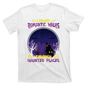 Funny Ghost Hunting Romantic Walk Paranormal Halloween T-Shirt