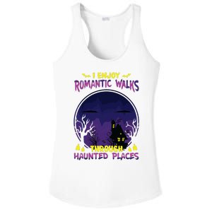 Funny Ghost Hunting Romantic Walk Paranormal Halloween Ladies PosiCharge Competitor Racerback Tank