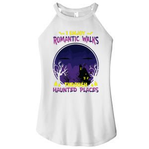 Funny Ghost Hunting Romantic Walk Paranormal Halloween Women's Perfect Tri Rocker Tank