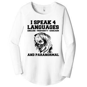 Funny Ghost Hunting Sarcastic Paranormal Ghost Hunter Women's Perfect Tri Tunic Long Sleeve Shirt