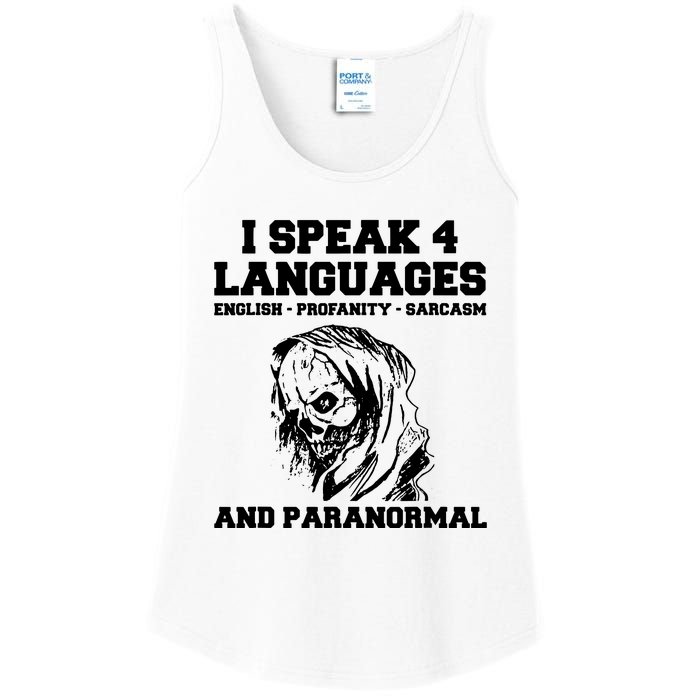 Funny Ghost Hunting Sarcastic Paranormal Ghost Hunter Ladies Essential Tank