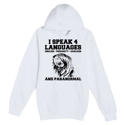 Funny Ghost Hunting Sarcastic Paranormal Ghost Hunter Premium Pullover Hoodie