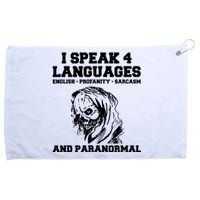 Funny Ghost Hunting Sarcastic Paranormal Ghost Hunter Grommeted Golf Towel